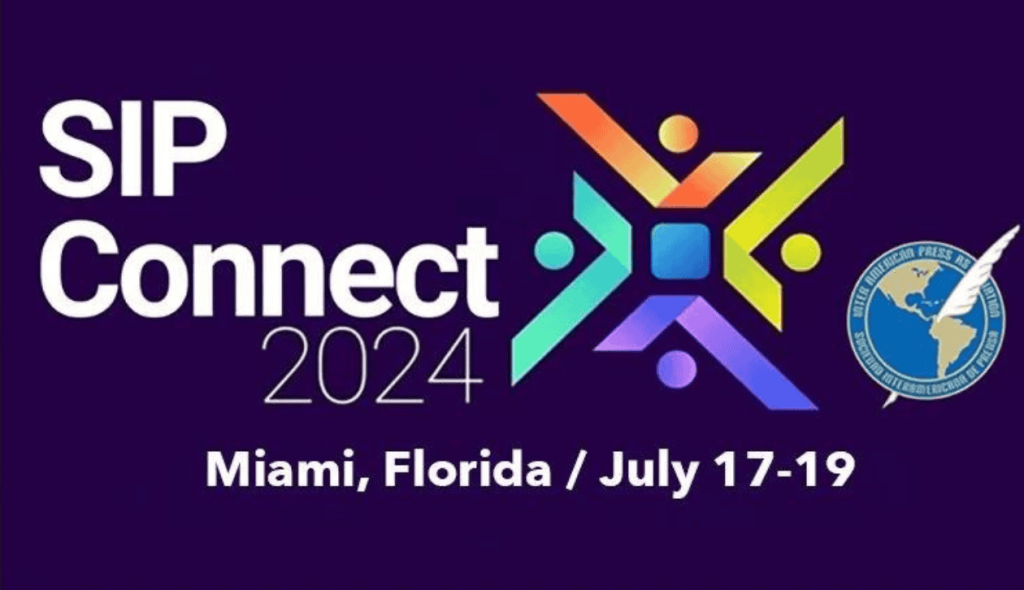 Logo del evento SIP Connect 2024 en Miami, Florida